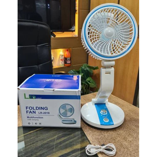 High Speed Table Desk Fan With Led Light