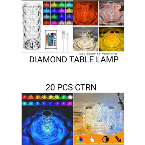Diamond table lamp