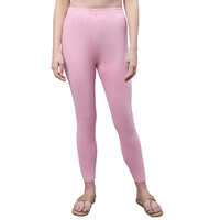 Baby Pink Cotton Leggings - Feature: Washable