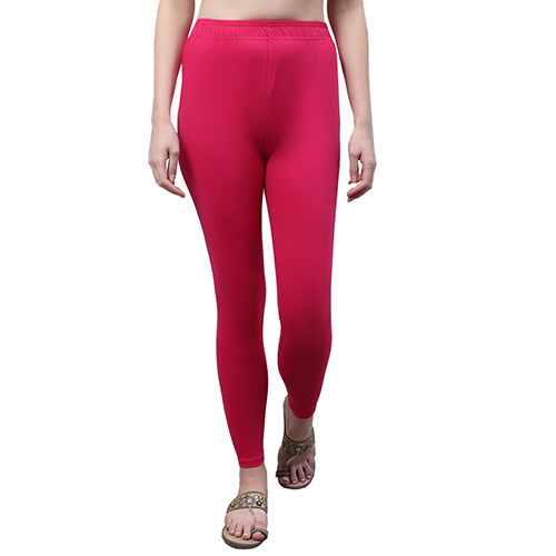 Dark Pink Ctton Leggings