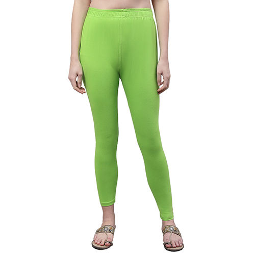 Lime Cotton Leggings