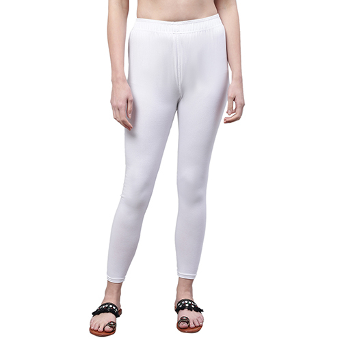 White Cotton Leggings