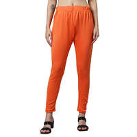 Woolen Light Orange Woollen Leggings