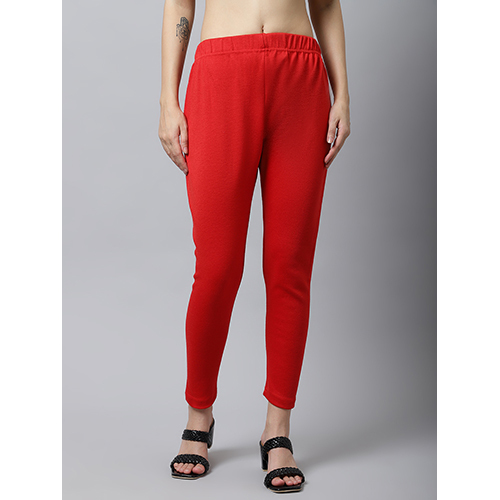 Red Woollen Leggings