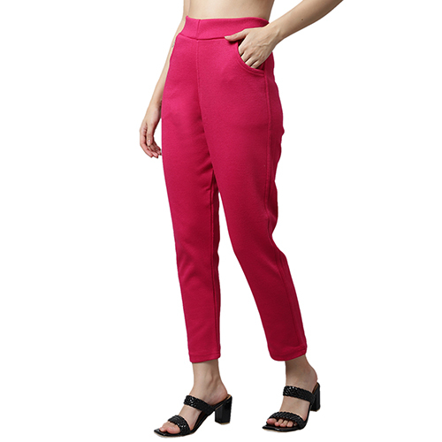 Dark Pink Woollen Kurti Pant