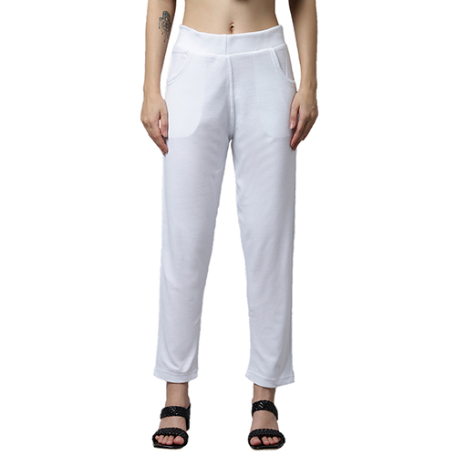 White Woollen Kurti Pant