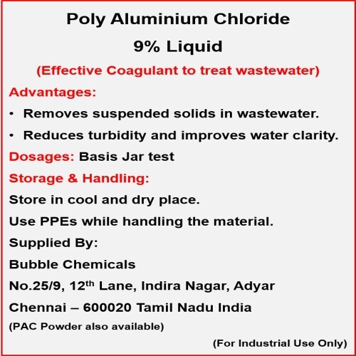 Poly Aluminium Chloride 9% Liquid