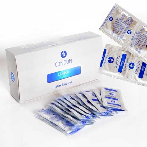 White 100 Pack Of Condoms