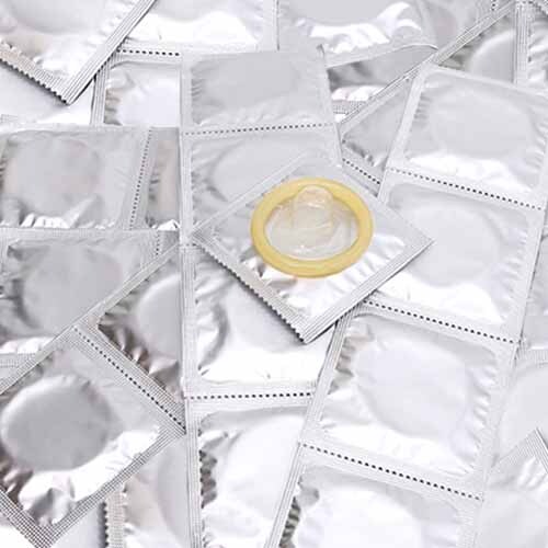 White 500 Pack Of Condoms
