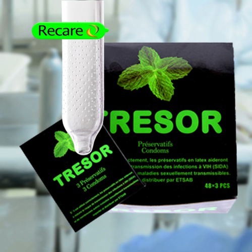 Black Tressor Dotted Condoms