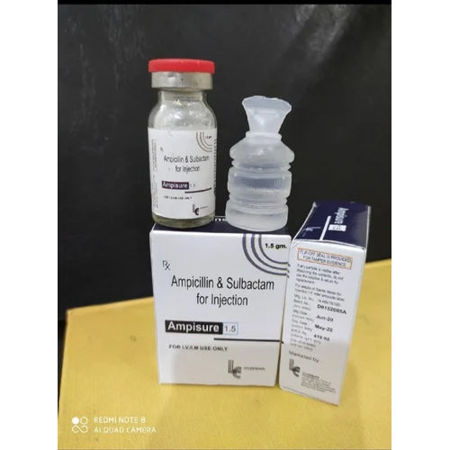 Ampicillin Sulbactam Injection - 1.5 G Liquid Formulation | As Directed By Physician, Store In Cool And Dry Place