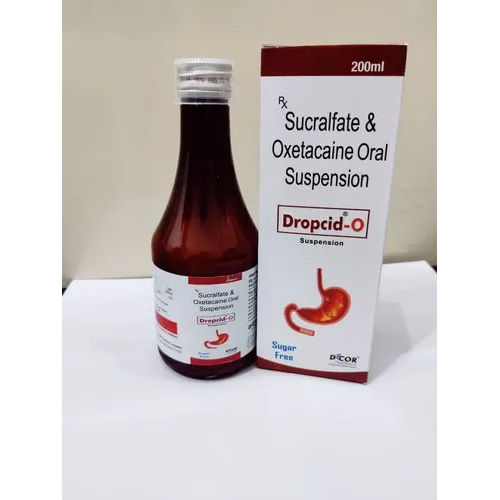 Sucralfate Oxetacaine Suspension - 1000mg Sucralfate, 20mg Oxetacaine Syrup | General Medicines, Physician-Directed Dosage, Store in Cool and Dry Place