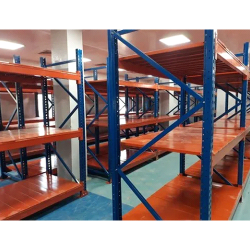 Blue/Orange Warehouse Storage Racks