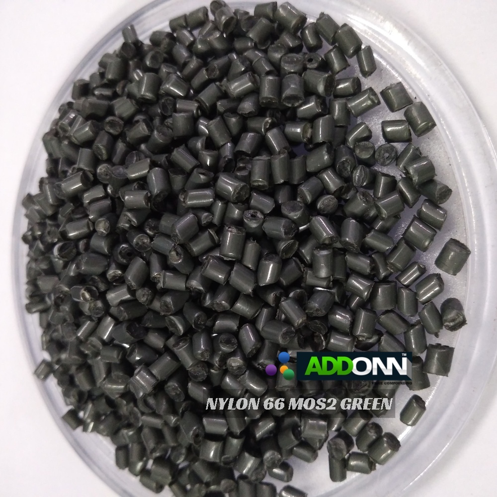 PA 66 MOS2 Green Plastic Pellets