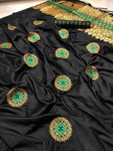 soft lichi  silk saree