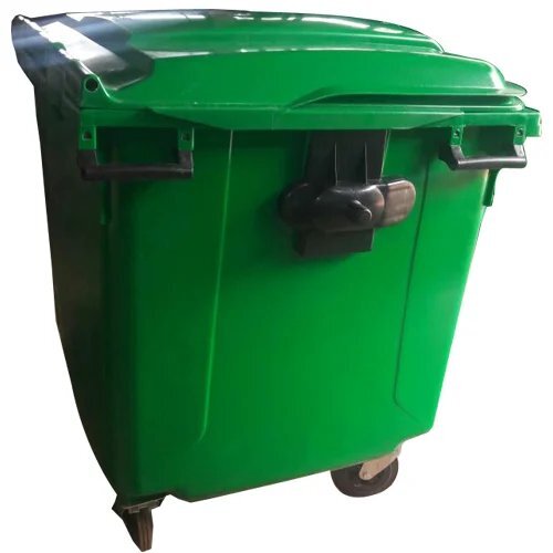 Green Wheel Barrow Dustbin 120 Ltr