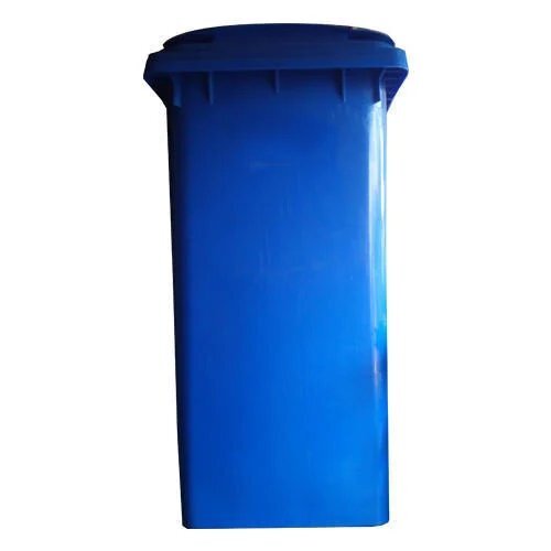 Blue Plastics Dustbins - High-Density Polyethylene, 120x80x60cm, Blue | 240L Capacity, Hinged Lid, UV Resistant, Stackable, Lightweight