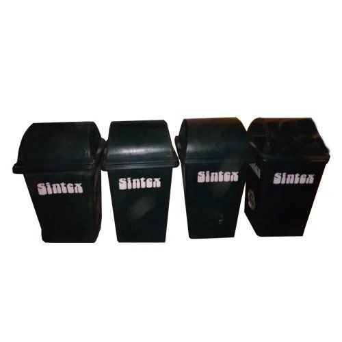 Black Sintex Plastic Dustbin