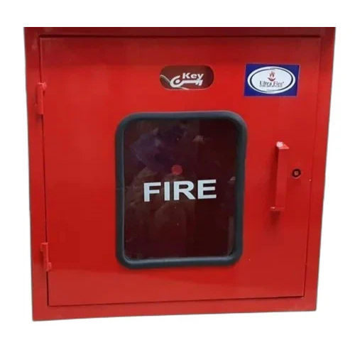 Red Single Door Fire Hose Box