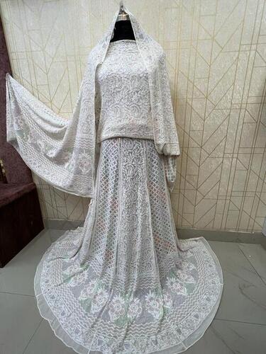 Chikankari Lehenga Pure Georgette