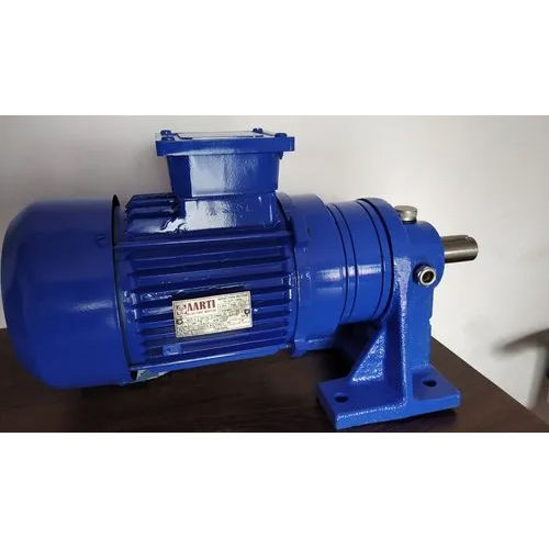 Blue Geared Brake Motor