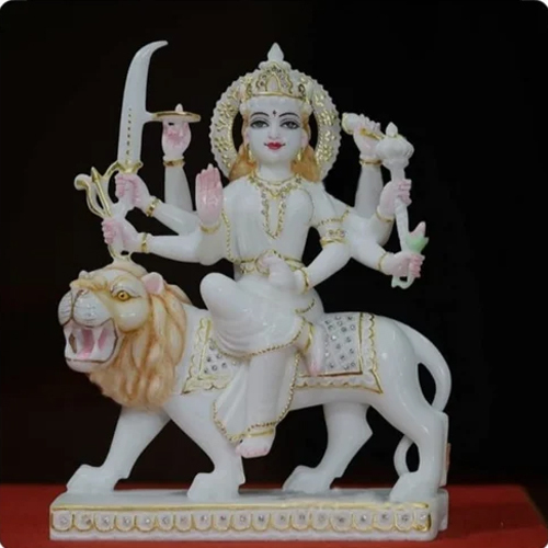 White Marble Durga Statue