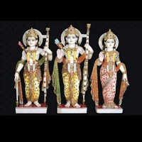 Customised Polished Marble Ram Darbar Statue