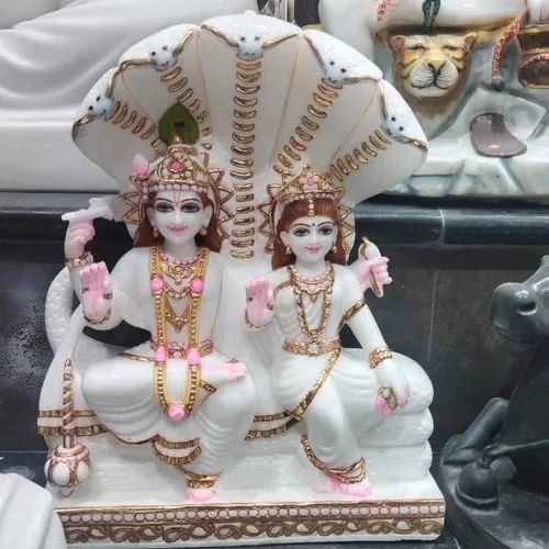 Customised Marble Lord Laxmi Narayan Statue