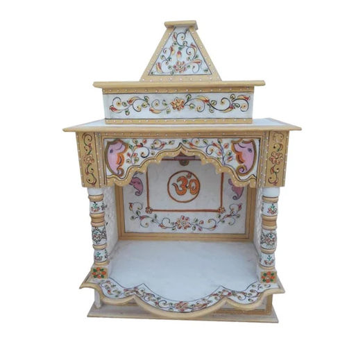 12 Inch White Marble Temple