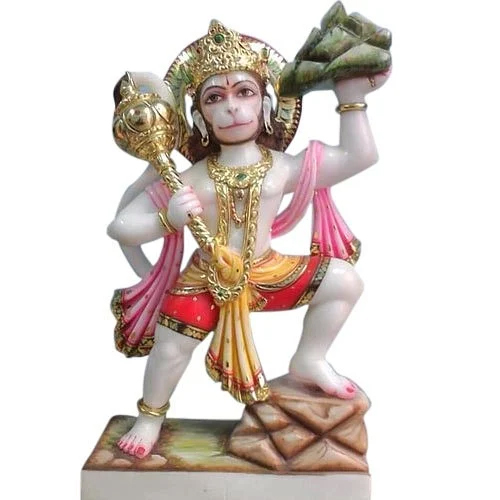 Polished Marble Hanuman Statue