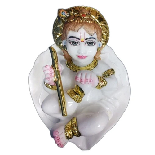 Polished Marble Lord Ladu Gopal Statue