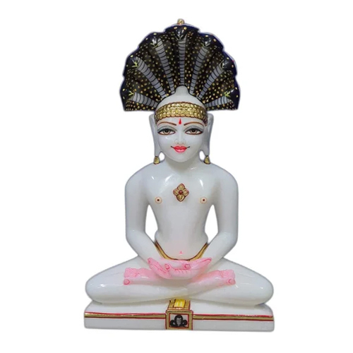 White Marble Parshwanath Statue