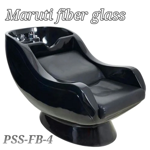 Black Pss--4 Salon Shampoo Station Chair