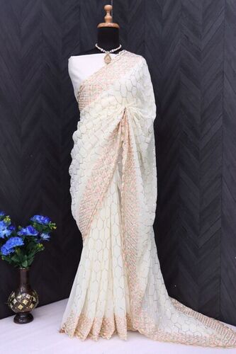 Georgette Sequins Saree