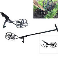Double Wheel-hoe-weeder - Mild Steel, 12 Inch Blade Size, Black Finish | Industrial Agricultural Tool, 1 Year Warranty, 9 Kg Weight