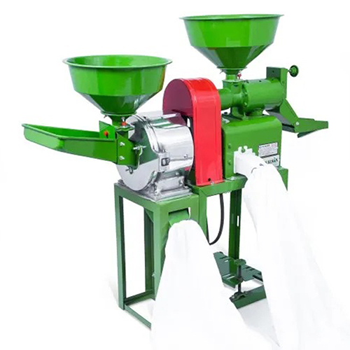 Mini Combined Rice Mill And Flour Mill Machine with 3HP Electric Motor