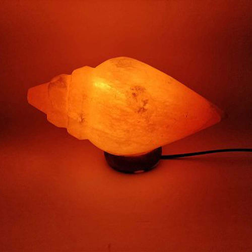 Brown Shankh Style Rock Salt Lamp