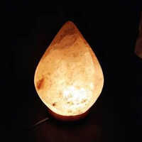 Brown Raindrop Rock Salt Lamp