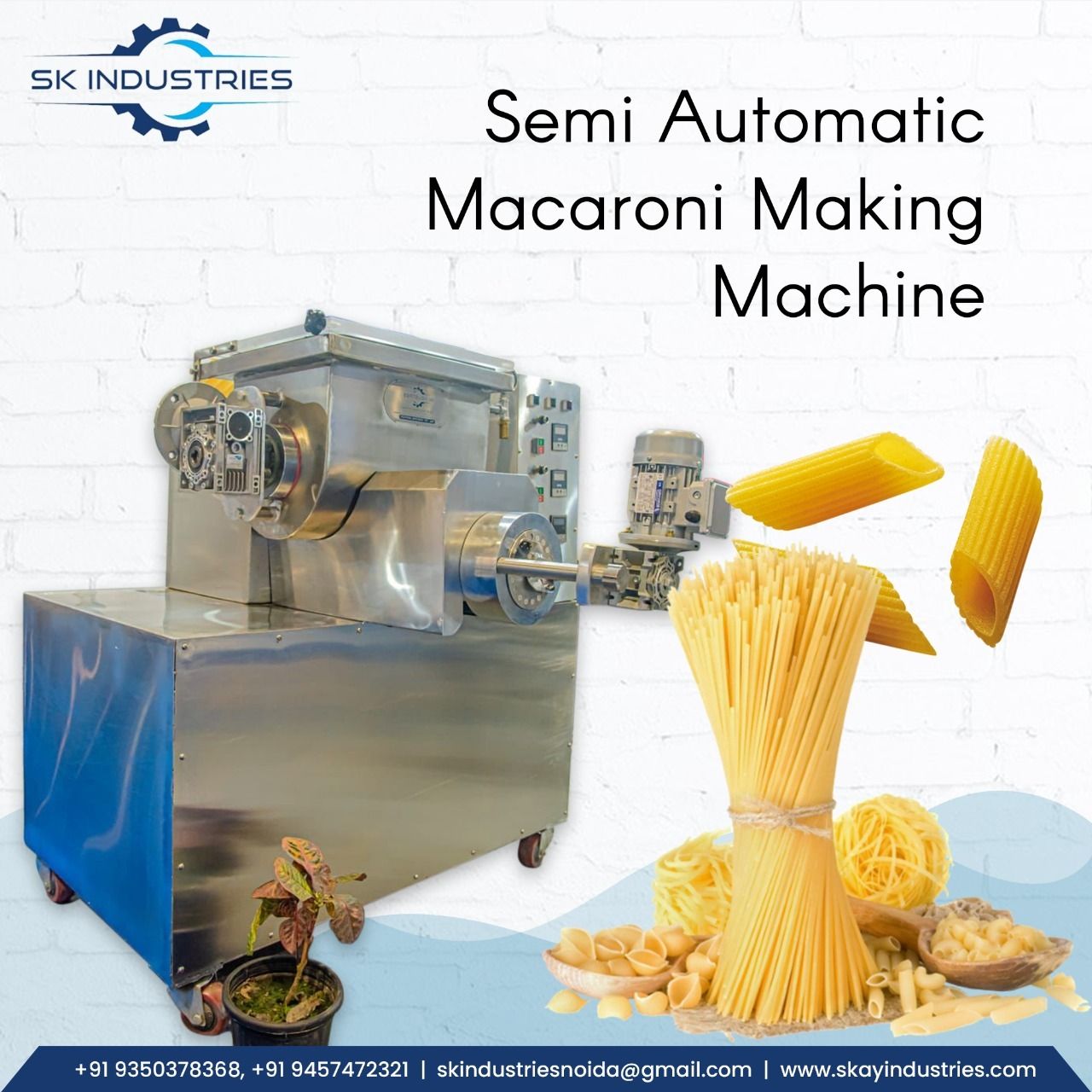 Semi Automatic Macaroni Machine