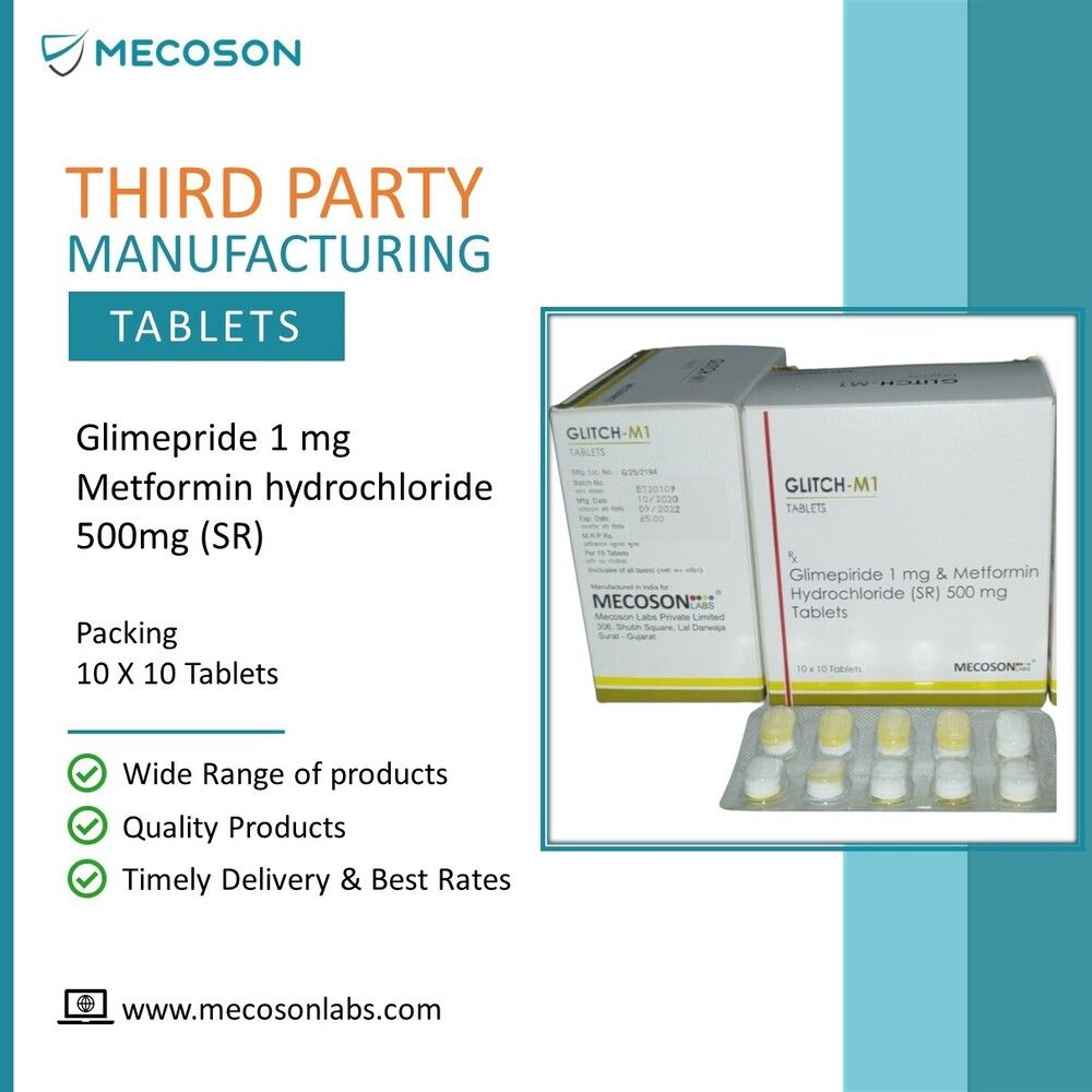 Glimepiride 2mg metformin 1000mg tab