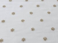 Gold Sequins Butti on Georgette fabric