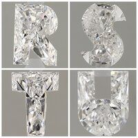 Lab Grown Alphabet Diamonds for your Jewellery