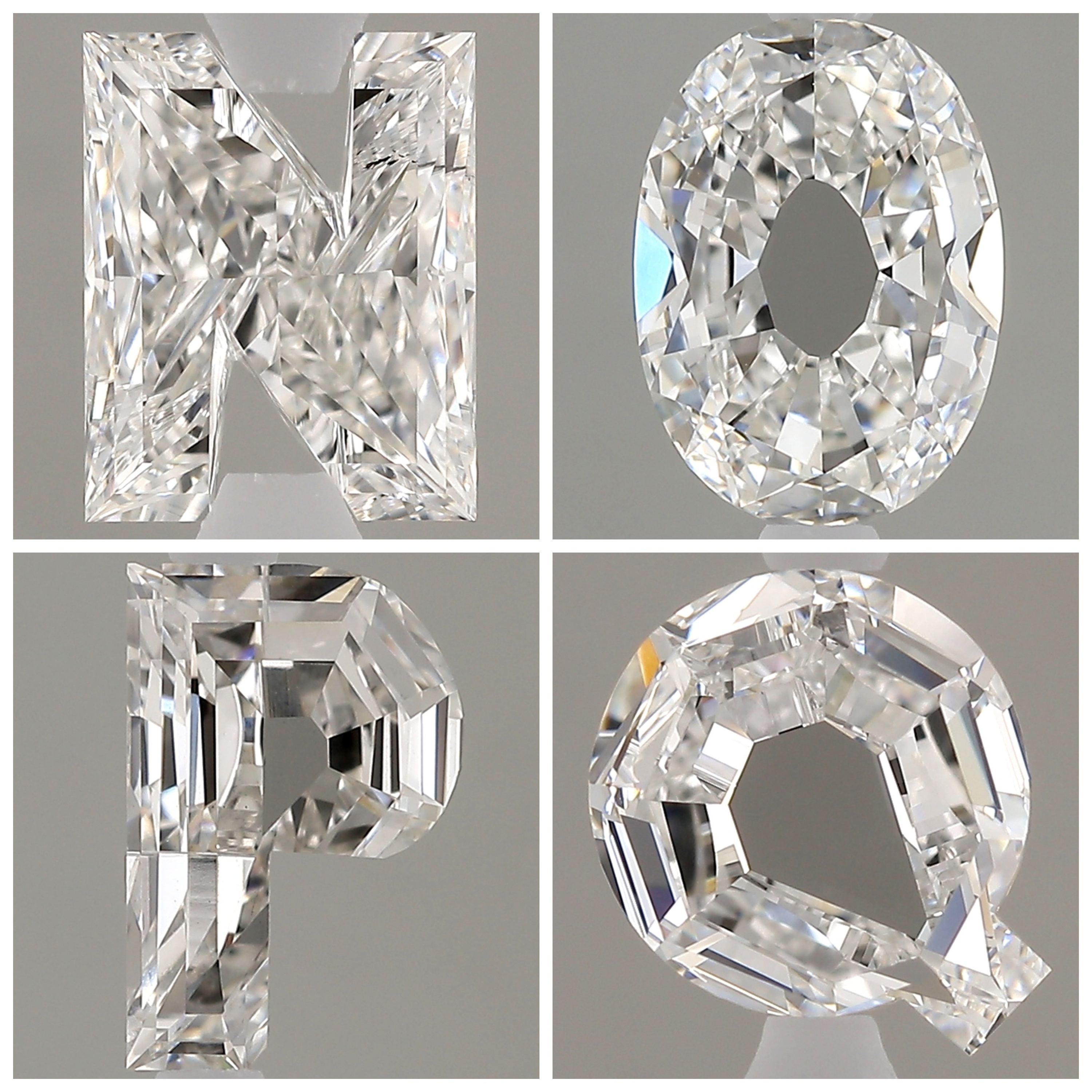 Lab Grown Alphabet Diamonds for your Jewellery