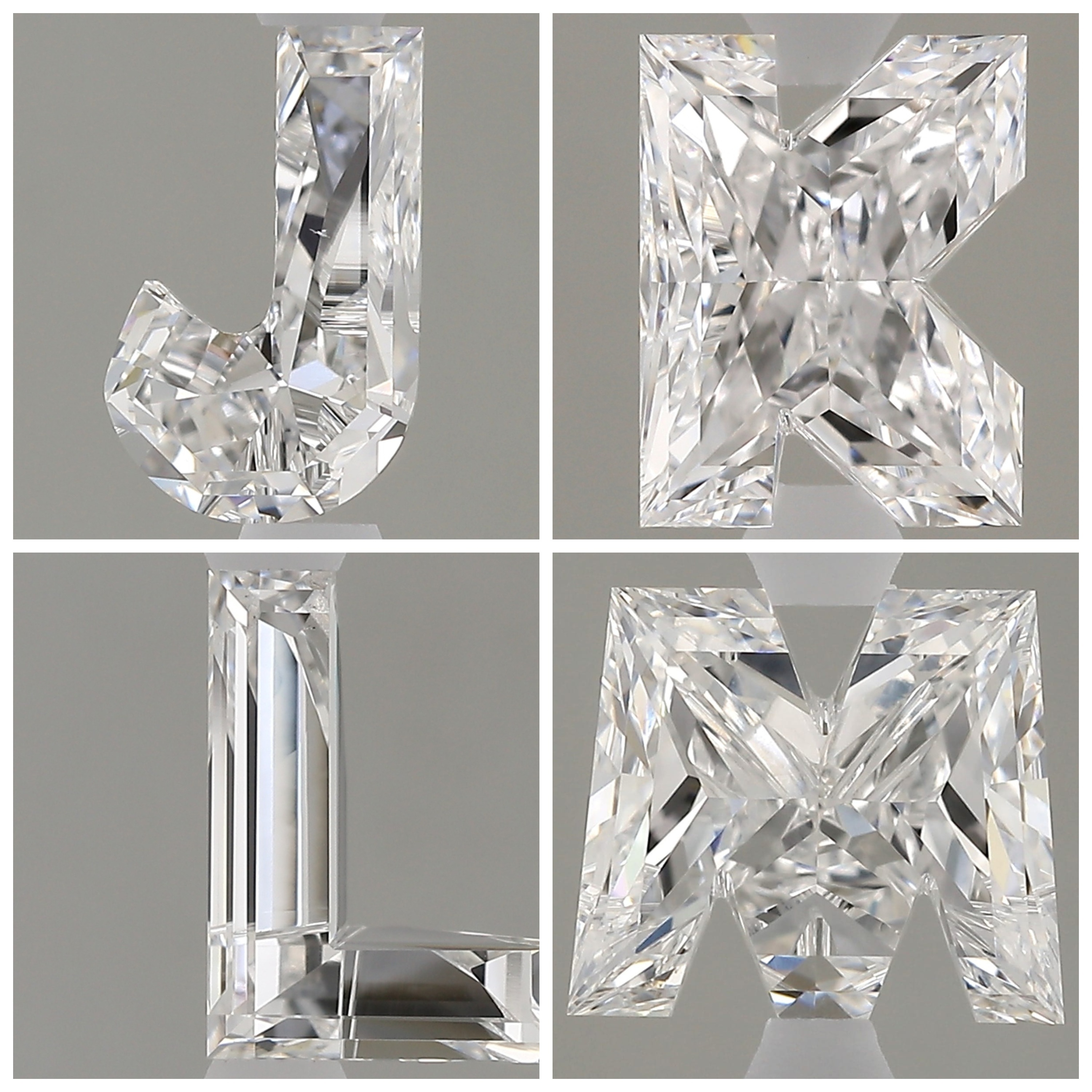 Lab Grown Alphabet Diamonds for your Jewellery