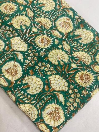Meera Handicrafts Hand Block Printed Cotton Fabric