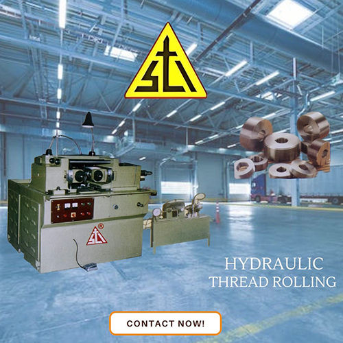 Two Roll Hydraulic Threading Machine - Color: As Per Choice