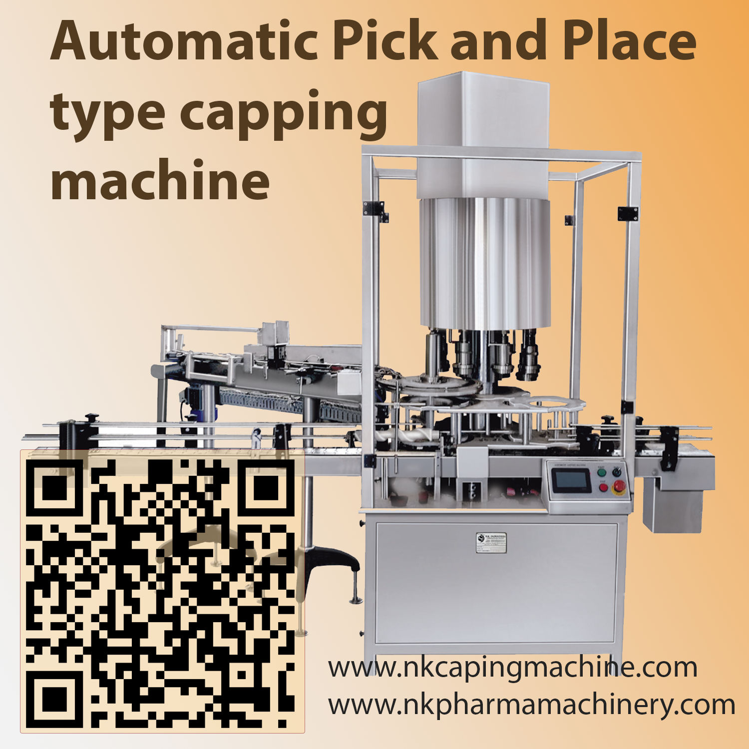 Pick and place capping machine