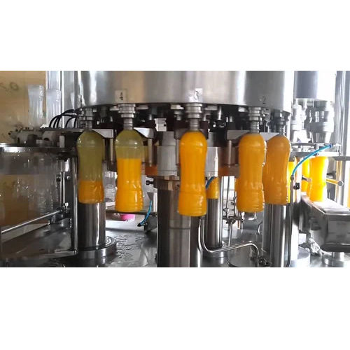 Juice Filling Machine - Stainless Steel, Automatic Electric Drive | Silver Finish for Efficient Beverage Production