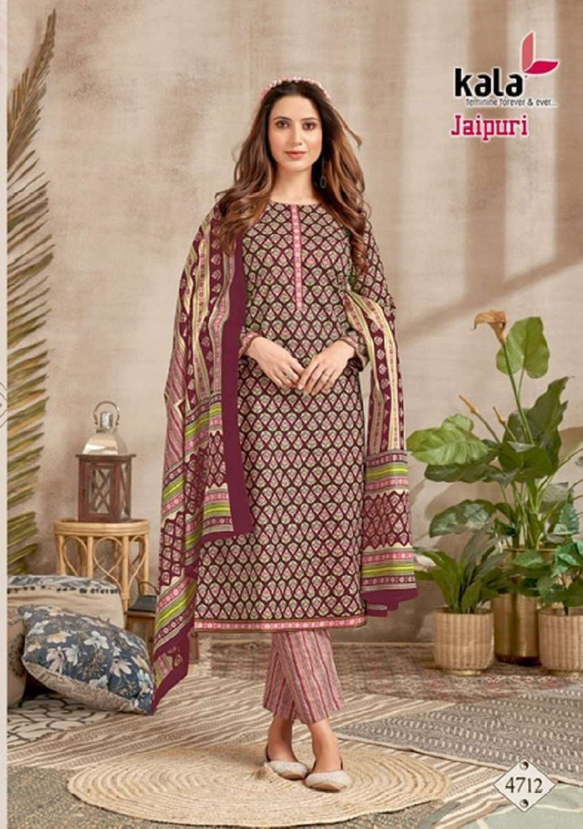 Kala Jaipuri Vol-2 Kurti Pant With Dupatta