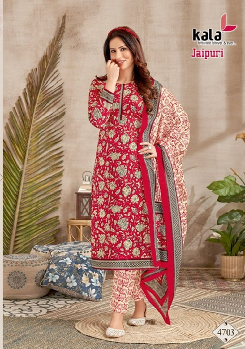 Kala Jaipuri Vol-2 Kurti Pant With Dupatta